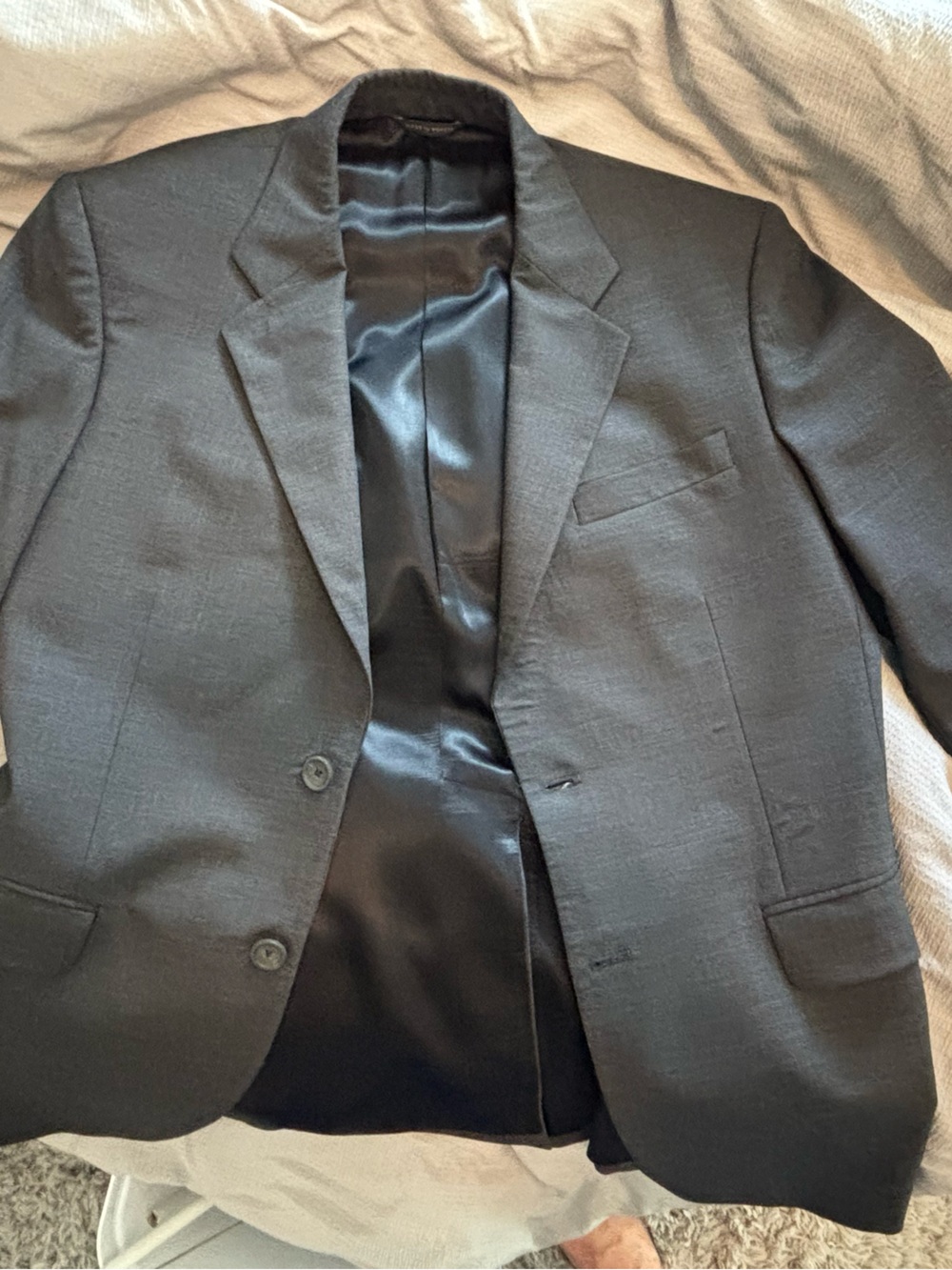 Banana Republic Men's Charcoal Gray Woolen Suit